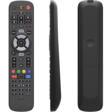Télécommande Universelle - 3 En 1 - Pour Tv Décodeur Home Ciné Audio - Noir (1/2)