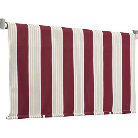 Tenda da sole a caduta 200 x 250 centimetri tenda parasole verticale rigata bordeaux