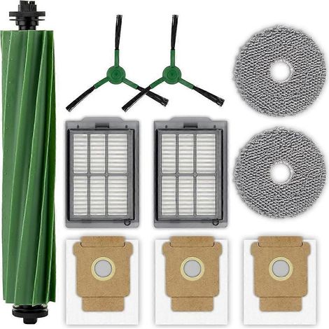 Pièces de rechange pour aspirateur robot iRobot Plus 505 Combo/Plus 405 Combo : brosse principale latérale, filtres HEPA, sacs de nettoyage (1/5)