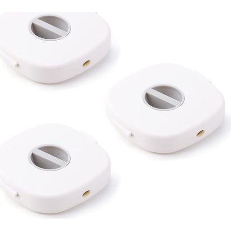 Organisateur de câbles portable et rotatif en 3 parties, boîte de rangement pour câbles, enrouleur de câble extensible, organisateur de câbles multifonctionnel et support pour téléphone portable (1/5)