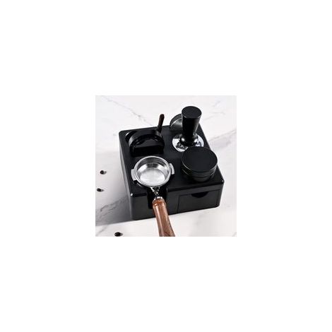 Station de Bourrage Universelle Barista (51-58mm), Antidérapant Tamperstation, Réglable Tamping Station, Café Tamper Station pour Stockage Tasseur Café, Barista(À l'exclusion des accessoires) (1/5)