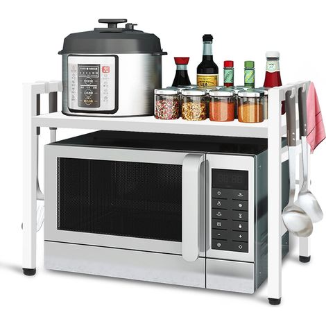 Etagere Micro Onde Extensible Etagere Cuisine Blanc (1/5)