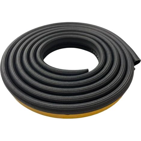 Corde plate pour poêle - Joint d'étanchéité pour porte de poêle à bois, poêle à bois, four - Colle noire jusqu'à 550 ºC - Fils de verre, Joint de Porte de Cheminée Pour Porte de Four (1/5)