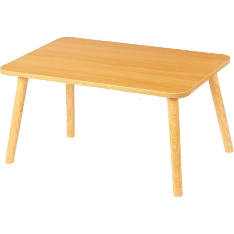 Table Rectangle Multifonction en MDF et Bois de Hêtre Bureau Compact 60X40cm pour Chevet/Fenêtre/Lit Surface Anti-Rayures & haut 32cm (1/4)