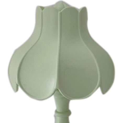 Lampe de chevet rétro feuille de lotus, veilleuse romantique mignonne pour fille, décoration chambre créative, style nordique, mini lumière LD05 vert clair (1/3)