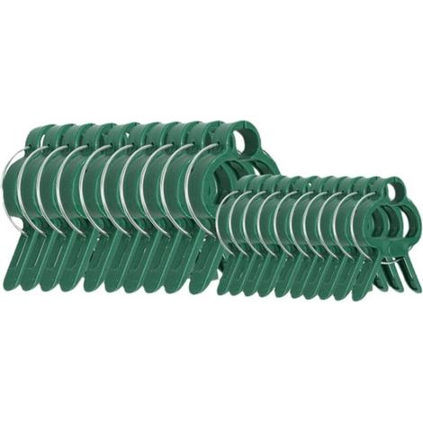 Packung mit 20 Pflanzenclips für Kletterpflanzen, 10 große und 10 kleine, für Tomaten, Rosen, Gurken und andere Kletterpflanzen (1/5)