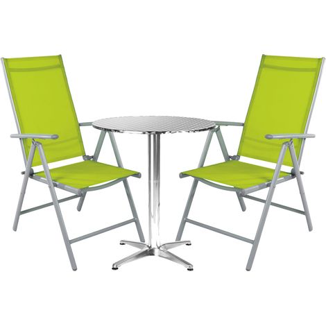 Bistrogarnitur 3-teilig Silber/Lime-M950249+2xMMC5000GG (1/3)