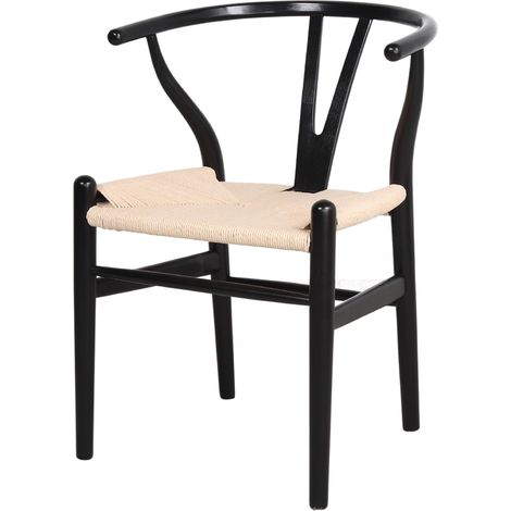 AUTRES Chaise en bois avec un style nordique - modèle 017 - noir (1/3)