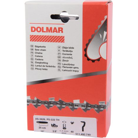 Dolmar 511492740 Extraguard Kettensägenkette 10"/25 cm 40 Glieder 3/8" 1,3 mm