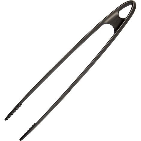 Pince de Cuisine, de Friture et de Service, Pince à Grillade, Plastique, Longueur: 29 cm, Noir, 13692270 (1/5)