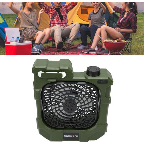 Outdoor-Campingventilator, Mini-Akkuventilator, tragbarer Oszillationsventilator für Campingzelte, USB-Kühlventilator, geeignet für Zelte, Camping, Outdoor-Aktivitäten, Schlafzimmer und Reisen. (1/5)