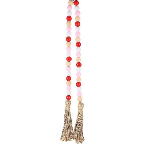 1 guirlande de perles en bois pour la Saint-Valentin