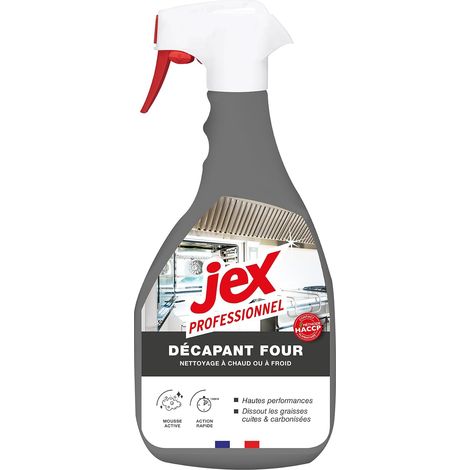 Pro-Décapant four-Dégraisse rapidement-Nettoyage à chaud ou à froid-Compatible contact alimentaire-Mousse active-1L Fabrication française-Réservé aux professionnels-l'emballage peut varier (1/5)