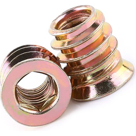 Écrou hexagonal pratique avec filetage pour bois (M6 13 mm) (1/5)