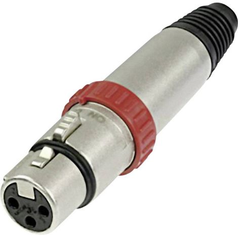 Neutrik NC3FXS Connettore XLR Presa dritta Numero Poli (num): 3 Argento 1 pz.