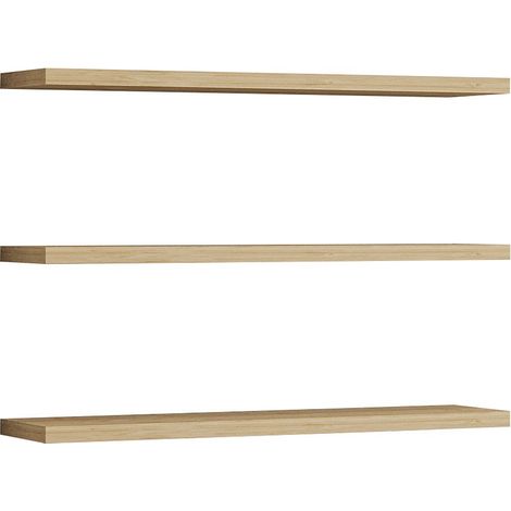 Wandregal aus Holz "Boss" - 60 x 1 x 14 cm - Saphir