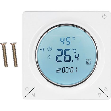 Smart Thermostat Fast Reading Reliable Chip Strong Anti Interference Practical LCD Screen Thermostat for Home