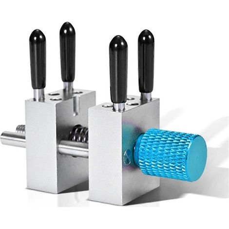Outil de serrage pour maquettes, mini-établi portatif, étau d'établi divisé de haute précision, outil de construction de maquettes à serrage continu, bleu (1/5)