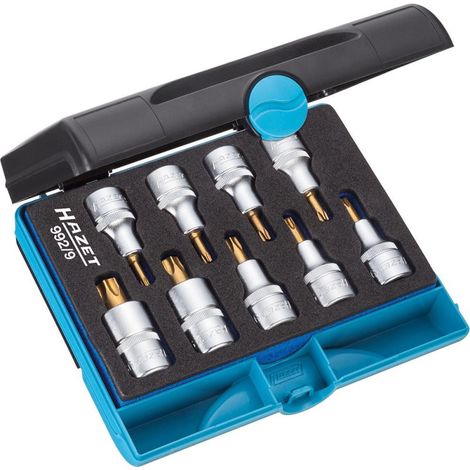 Serie di inserti chiave a bussola per giraviti 992/9 ∙ Attacco quadro, cavo, 1/2 di pollice (12,5 mm) ∙ Profilo interno TORX® ∙ 9-pezzi ∙ T20 – T60 (1/5)