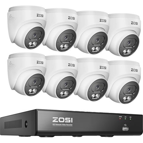 Sistema de cámaras de seguridad CCTV, resolución de 8MP, audio bidireccional, 8 cámaras de 8MP, No (1/2)