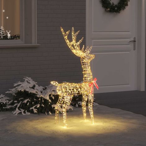 vidaXL Renne 3D 140 LED Blanc chaud 128 cm PET (1/5)