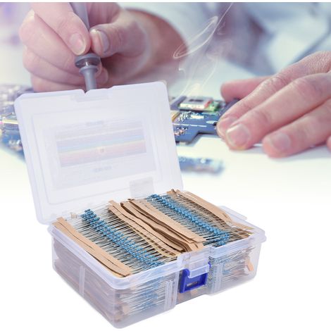 Set mit 2880 Teilen, darunter 144 verschiedene Arten von 1/4-W-Metallfilmwiderständen (1/5)