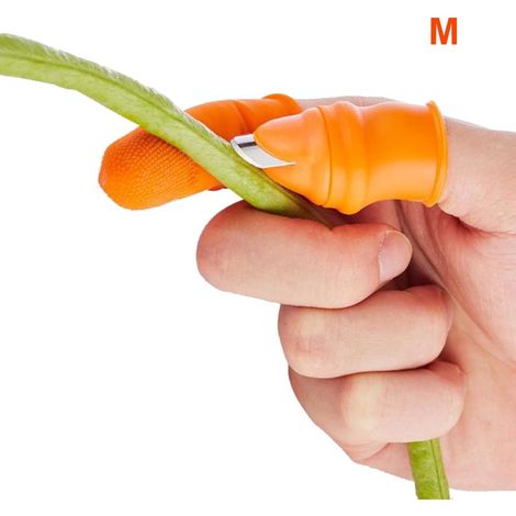 Lot de manchons de doigts pour récolte de fruits et légumes, outil de cueillette pour jardinage, protecteur de pouce et index. (1/3)