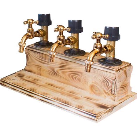 1 Robinet en bois, motif vin, pour fût chêne, stockage whisky, bar maison (1/5)