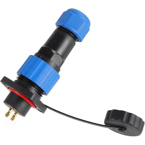 Connecteur aviation carré étanche IP68 prise et socle industriels soudure filetage M16 3 broches 380V 10A SP16 (1/5)