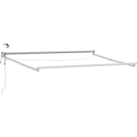 Tringle à rideaux télescopique électrique en alliage d'aluminium blanc de 2,5 x 2 mètres (1/5)