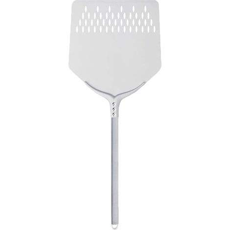 Pala per Pizza Professionale testa Quadrata Forata 30x30con Manico da 60 cm in Alluminio Anodizzato infornare forno a legna o elettrico pizzeria pizzaiolo (1/5)