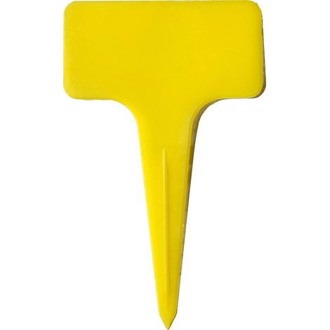 100 étiquettes colorées en forme de T pour plantes, marqueurs de jardin en plastique réutilisables et imperméables, pour pépinière et fleurs en pot.
