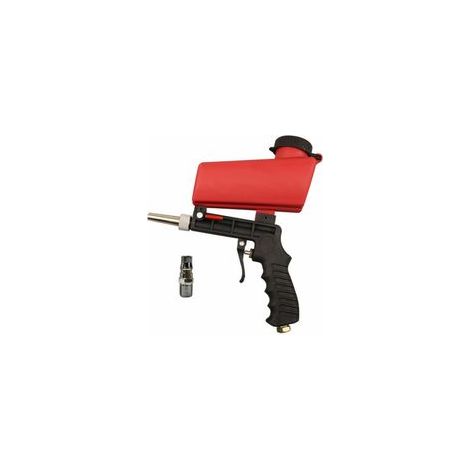 Pistolet de sablage pneumatique à Air Portable 90psi, Machine de sablage à main légère en Aluminium, outil réglable par gravité (1/5)