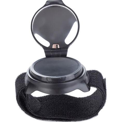 Espejo retrovisor para bicicleta - Pulsera reflectante de nailon - Diseño esférico - Diámetro 5 cm - Espejo retrovisor - Ajustable 360° (1/5)