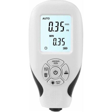 Messgerät, Messgerät für Autolackierung mit LCD-Bildschirm, automatische Kalibrierung, Messgerät für tragbare Lackierung für den Gebrauch im Auto (weiß) (1/5)