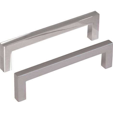 MANIGLIE PER MOBILI FISSE MOD.UN34 IN ZAMA- - interfori mm.96 cromo lucido - 5 pezzi METALSTYLE