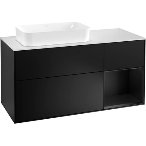 V&B Waschtischunterschrank Finion 120cm, Pl w m, Rg r bla m Lac, bla m Lac (1/2)