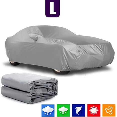 Housse De Protection Pour Voiture - Housse De Garage Complète - Imperméable Anti-Poussière Anti-Neige UV Résistant - Taille Moyenne - 1 Pièce (1/5)
