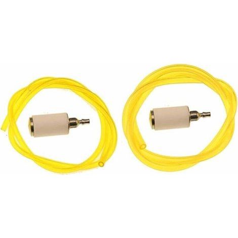 Pair Tuyau de carburant + filtre à carburant pour tronçonneuse Poulan Craftman 530069216 530069247 0,08\" x 0,14\" 3/32\" x 3/16\"