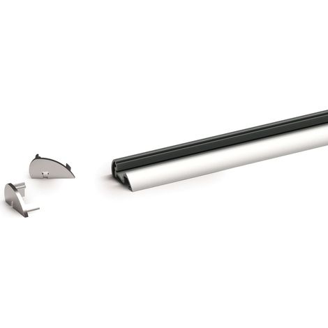 Kit Profilé d'Angle à Superposer Aluminium Modèle Dimitri Dif.Opaque Classif.5W 2M (1/4)