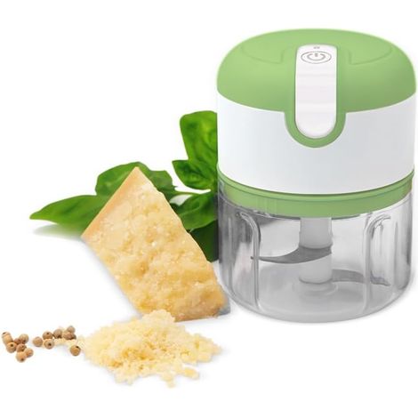 3 Seconds Chopper Hachoir avec port USB Mini robot de cuisine multifonction Batterie rechargeable pour hacher, couper et hacher (1/5)