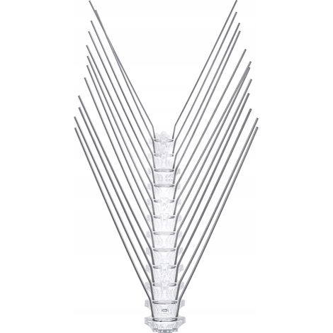 KADAX Taubenabwehr, Taubenspikes aus Edelstahl, 33 x 10 cm, 9 Stück