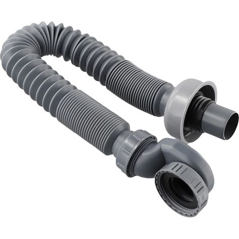 (A)Drain Pipe Bathtub Water Seal Design Efficient Drainage Flat Tub Gray ABS High Quality PP Reliable Performance (1/4)