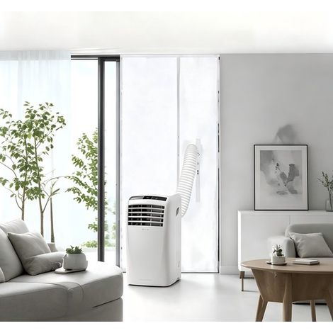 Joint de porte pour climatiseur – 210x90 cm – Kit étanchéité – Porte coulissante et balcon – Blanc (1/5)