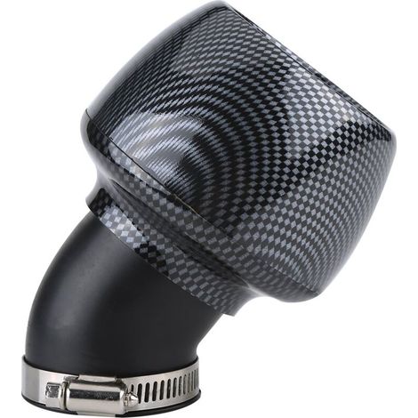 Filtre à air sport Qiilu 35 mm pour scooter, filtre à air universel en fibre de carbone pour moto, scooter, VTT, motocross (1/5)