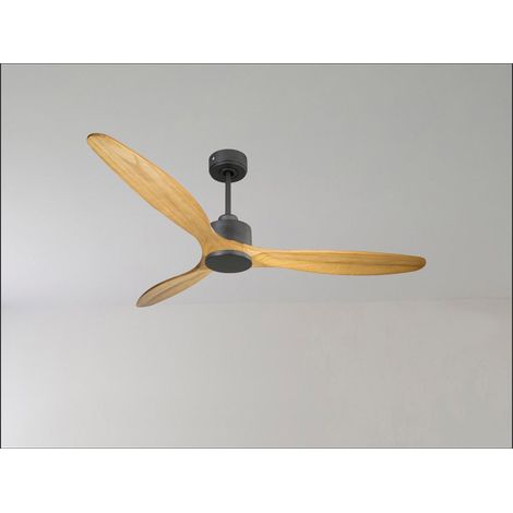 Modulo Latino III - Super destratificateur et ventilateur DC 166 cm noir pales bois noir idéal 30 à 60 m² (1/5)