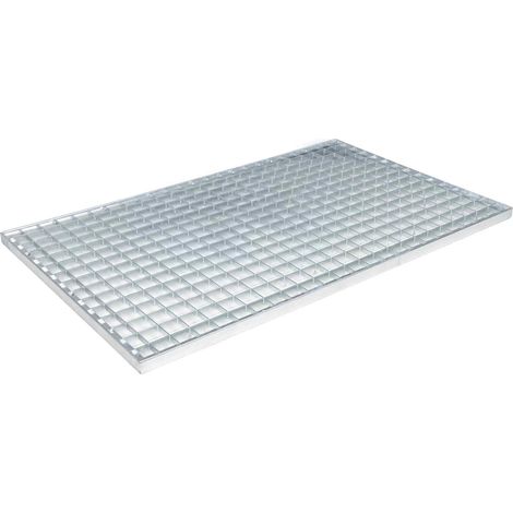 vidaXL Grating Silver 80 x 50 x 2 cm Hot-Dip Galvanised Steel