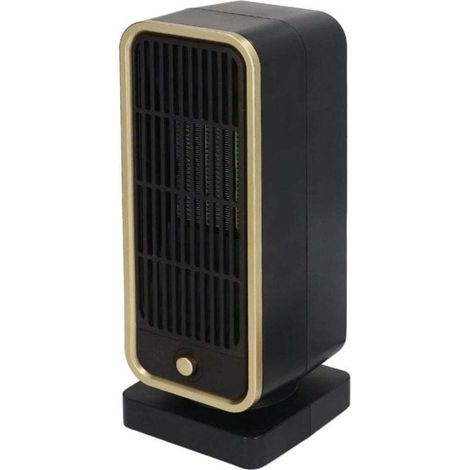 Silent Ceramic Fan Heater - 3S Heating, Energy Saving, Tilt Protection, 500W, with Advanced PTC Ceramic Heating, Safe Use, Heat Insulation, ABS Material (US Plug 110V) (1/4)