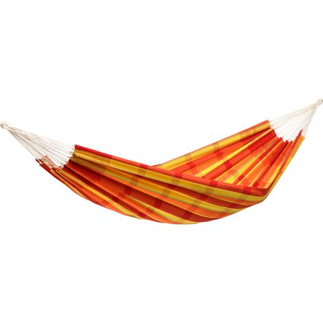 AMAZONAS XL Hängematte Barbados Papaya Tuchhängematte Liegefläche ca. 230 x 150 cm