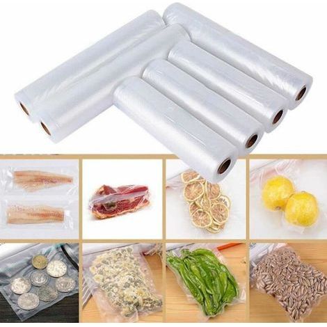 Lot de 6 Rouleaux 20x500cm + 28x500cm Sac Sous Vide Gaufré Alimentaire Appareil (1/4)